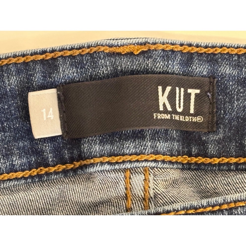 KUT From The Kloth Natalie Fab AB High Rise Bootcut Jeans 14 Medium Wash Y2K - Picture 6 of 7